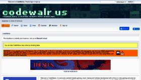 What Codewalr.us website looked like in 2020 (4 years ago)
