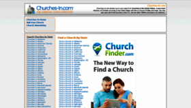 What Churches-in.com website looked like in 2020 (3 years ago)