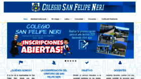 What Colegiosanfelipeneri.edu.co website looked like in 2020 (3 years ago)