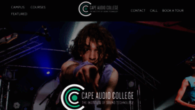 What Capeaudiocollege.co.za website looked like in 2020 (3 years ago)