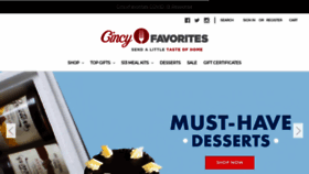 What Cincyfavs.com website looked like in 2020 (3 years ago)