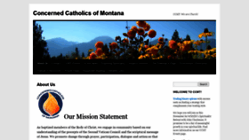 What Concernedcatholicsmt.org website looked like in 2020 (3 years ago)