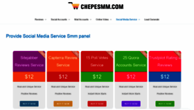 What Chepesmm.com website looked like in 2020 (3 years ago)