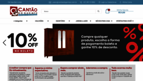 What Cantaodogarimpo.com.br website looked like in 2020 (3 years ago)