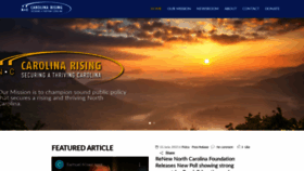 What Carolinarising.org website looked like in 2020 (3 years ago)