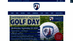 What Chesterfield-fc.co.uk website looked like in 2020 (3 years ago)