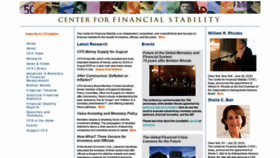 What Centerforfinancialstability.org website looked like in 2020 (3 years ago)