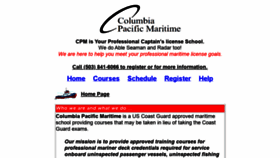 What Columbiapacificmaritime.com website looked like in 2020 (3 years ago)