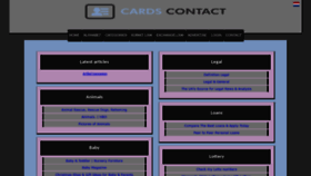 What Cards-contact.com website looked like in 2020 (3 years ago)