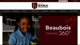 What Collegebeaubois.qc.ca website looked like in 2020 (3 years ago)