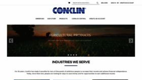 What Conklin.com website looked like in 2020 (3 years ago)