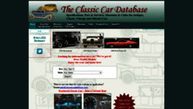 What Classiccardatabase.com website looked like in 2020 (3 years ago)