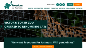 What Captiveanimals.org website looked like in 2020 (3 years ago)