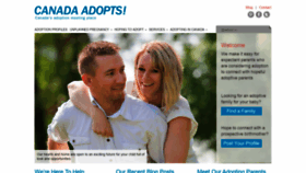 What Canadaadopts.com website looked like in 2020 (3 years ago)