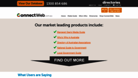 What Connectweb.com.au website looked like in 2020 (3 years ago)