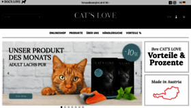What Catslove.com website looked like in 2020 (3 years ago)