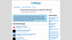 What Cafelagu.net website looked like in 2020 (3 years ago)