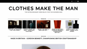 What Clothes-make-the-man.com website looked like in 2020 (3 years ago)