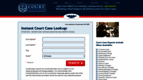 What Courtcasefinder.com website looked like in 2020 (3 years ago)