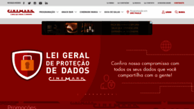 What Cinemark.com.br website looked like in 2020 (3 years ago)