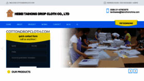 What Cottondropcloth.com website looked like in 2020 (3 years ago)