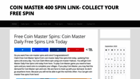 What Coinmaster400spinlink.com website looked like in 2020 (3 years ago)