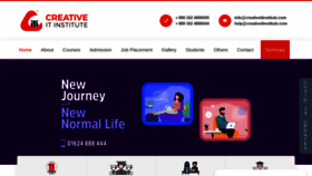 What Creativeitinstitute.com website looked like in 2020 (3 years ago)