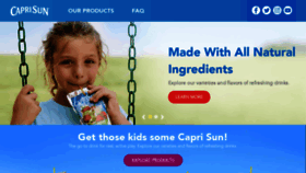 What Caprisun.com website looked like in 2020 (3 years ago)