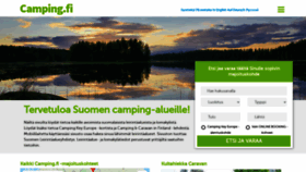 What Camping.fi website looked like in 2020 (3 years ago)