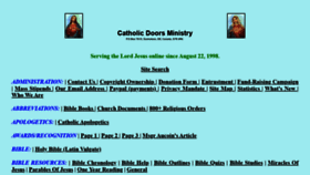 What Catholicdoors.com website looked like in 2020 (3 years ago)