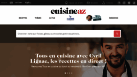 What Cuisineaz.com website looked like in 2020 (3 years ago)
