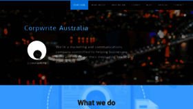What Corpwrite.com.au website looked like in 2020 (3 years ago)