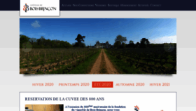 What Chateau-bois-brincon.com website looked like in 2020 (3 years ago)