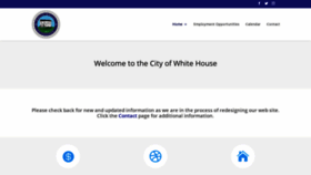 What Cityofwhitehouse.com website looked like in 2020 (3 years ago)