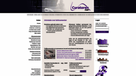 What Curatoren.nl website looked like in 2020 (3 years ago)