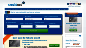 What Creditnet.com website looked like in 2020 (3 years ago)