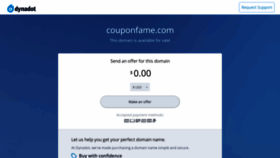 What Couponfame.com website looked like in 2020 (3 years ago)