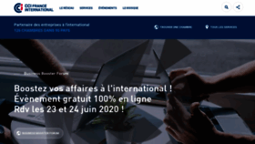 What Ccifrance-international.org website looked like in 2020 (3 years ago)