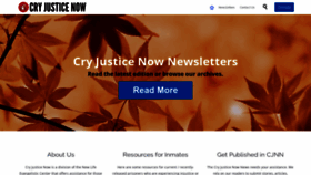 What Cryjusticenow.org website looked like in 2020 (3 years ago)