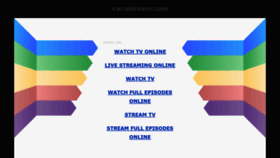 What Cacastream.com website looked like in 2020 (3 years ago)