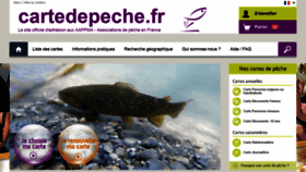 What Cartedepeche.fr website looked like in 2020 (3 years ago)