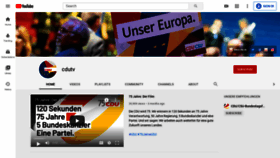 What Cdu.tv website looked like in 2020 (3 years ago)