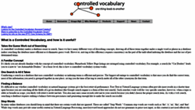 What Controlledvocabulary.com website looked like in 2020 (3 years ago)