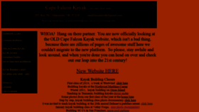 What Capefalconkayak.com website looked like in 2020 (3 years ago)
