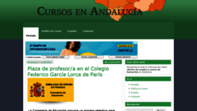 What Cursosandalucia.com website looked like in 2020 (3 years ago)