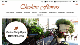What Cheshireflowers.co.uk website looked like in 2020 (3 years ago)