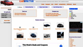 What Carspector.com website looked like in 2020 (3 years ago)