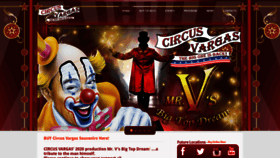 What Circusvargas.com website looked like in 2020 (3 years ago)