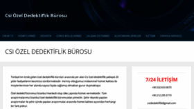 What Csidedektiflik.com website looked like in 2020 (3 years ago)