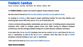 What Cambus.net website looked like in 2020 (3 years ago)